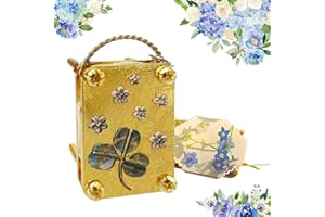 ARTOMNIVERA Micros Flower Press, Mini Flower Pressing Kit, Metal Miniature Plant Press, Gold Flowers Press for Adults, Plants Art & Crafts Metal Flowers Pressing Set