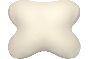 ‎EDDA LUX Edda Lux Bezug passend für Tempur OMBRACIO Schlafkissen, 60/56 x 50/48 cm, formbeständiger Jersey Kissenbezug für Schmetterlingskissen, aus 100% Baumwolle, in Natur