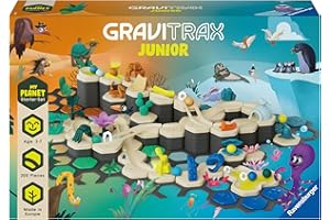 Ravensburger - Gravitrax Junior - Starter Set XXL My Planet 200 pièces - Circuit de Billes - Jeu de Construction créatif - Parcours de Billes à Construire - Dès 3 Ans - Version française - 27059