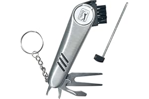 PGA Tour Golf Multi Tool - 7 Piece, Stainless Steel, Blue