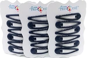 LA PETITE PRINCESSE 18x Hair clips barrettes Navy Blue School Uniform dark blue Colour hair Clips Slides Sleepies Snaps Bendies for Girls