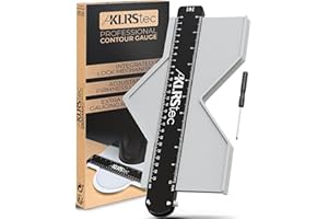 KLRS tec® Professional szablon do konturów – wysokiej jakości szablony z igłami z blokadą do przenoszenia profili – miernik konturowy o bardzo dużym zakresie pomiarowym (73 x 258 mm)