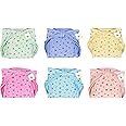 Toddylon Baby Products New Born Baby Clothes | Cloth Diapers | Langots | Nappies | Cotton | Reusable | Washable | Nappy (0-6 Months, Pack of 6)