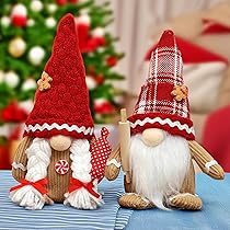 Moto GNOME De Noel Décoraton, Hauteur 30cm GNOME Scandnave Automne