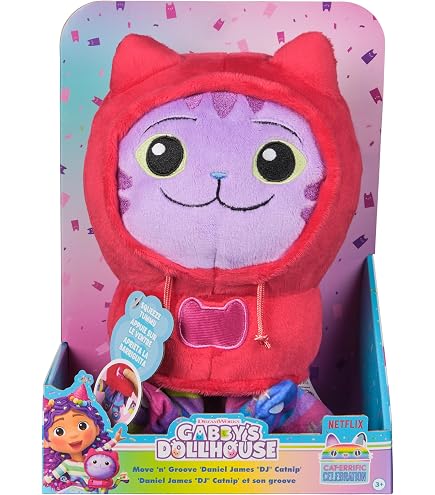 Schmidt Spiele 42801 Gabby's Dollhouse, Carlita, 24 cm Plüschfigur Peluche, Multicolore