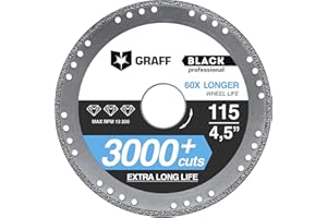 GRAFF Disco de corte de diamante para metal 115