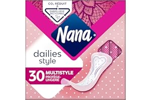 Nana Dailies Style Protège-Lingerie Multistyle - Protège-Slip Fin et Ultra-Absorbant pour Tous Types de Lingerie - 30 en Pochette Individuelle
