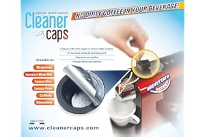 Kit di pulizia completa Cleanercaps compatibile e adatto per tutte le macchine nespresso, Krups,DeLonghi gruppo erogatore e decalcificante