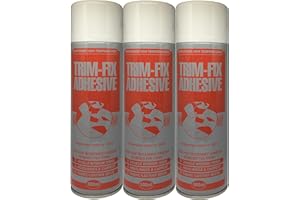 TRIM FIX Trim-Fix 3x 500ml High Temperature Adhesive Glue Spray for Van Lining