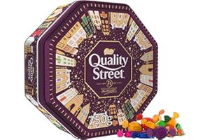 Quality Street Tin | 750g of Assorted Milk & Dark Chocolates, Toffees & Cremés | Iconic Festive Tin for Gifting, Sharing & Seasonal Celebrations