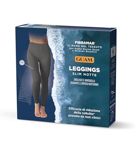 Guam Fibramar Leggings Classico - Anticellulite, Tessuto Velvet Touch, Taglie XS-S Unisex - Foto 13