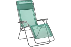 LAFUMA MOBILIER Fauteuil Relax, Pliable et réglable, R Clip, Batyline, Couleur : Chlorophylle, LFM4020-9266