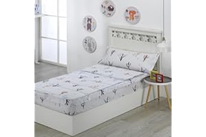 DHESTIA HOME - Saco Nórdico con Cremallera Edredón Ajustable Cama Infantil Cactus - Color ÚNICO, Talla Cama 105