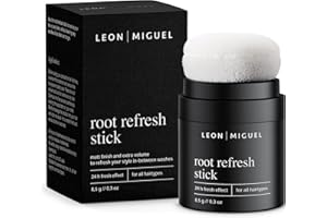 ‎LEON MIGUEL LEON MIGUEL Trockenshampoo Puder im Handtaschenformat gegen fettende Ansätze | Volumen Puder für mehr Frische und Volumen | Veganes Dry Shampoo mit 24h Fresh Effect - root refresh stick