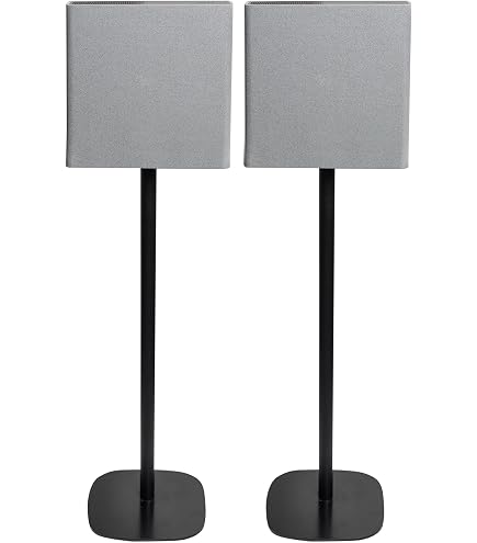 Vebos Supports Pour Sony HT-A9 - Paire De Pieds Noirs, Réglables, Installation Facile