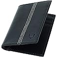PELLE TORO Minifold Leather Credit Card Holder Wallet for Men, Thin RFID Blocking Contactless Card Protector, Handmade Minimalist Slim Mens Card Wallet in Mens Gift Box