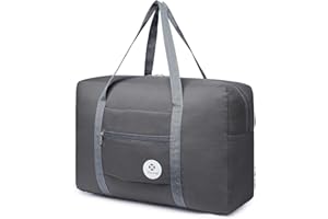 NARWEY for Airlines Underseat Cabin Bag 45x36x20 Foldable Travel Duffel Bag Holdall Tote Carry on Luggage Overnight for Women and Men 25L