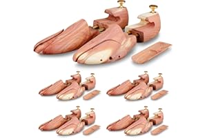 Langer & Messmer Tendiscarpe in legno di cedro per uomo e donna, calzante in legno di cedro incluso, misure 34-50, l'originale 1, 2 o 5 paia