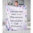 Coperta Morbida Regalo Per La Mamma – 152 X 127 Cm – Plaid Caldo E Accogliente Per Divano E Letto, Idea Regalo Compleanno Festa Della Mamma
