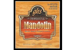 GHS H10 UKULELE GHS Professional - PF270 - Mandolin String Set, Loop End, Bright Bronze, Medium, .011-.040