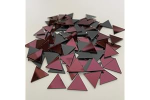 NUORUI Mosaikfliesen in Dreiecksform, 2,5 cm, Violett, 150 Stück