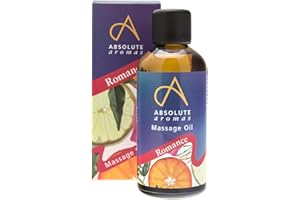 Absolute Aromas Romantyczny olejek do kąpieli i masażu "Romance" 100 ml – jaśmin, zielona mięta i drewno cedrowe czyste olejki eteryczne na bazie jojoba, migdałów i świec nocnych – zmysłowy olejek do ciała