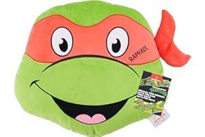 Get Trend Teenage Mutant Ninja Turtles Cojin Decorativo 3D Suave, Cojines para Sofá y Cama, Almohada Peluche Aesthetic para Niños Adultos (Verde TMNT, L38 x W34)