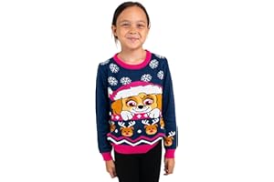 United Labels Paw Patrol Pullover Skye, blau pink, Winterpullover für Mädchen, Winter Strickpullover