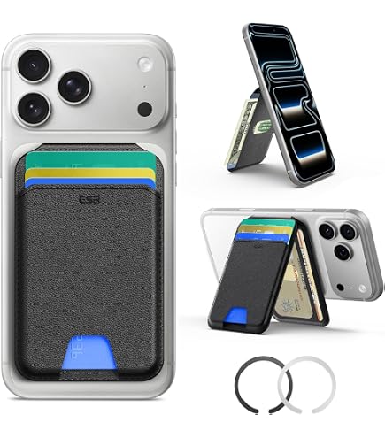 MOBESV Custodia IPhone 16 Plus 2-in-1 Pelle Con Portafoglio E Supporto – Magnetica Per MagSafe – Blu Reale
