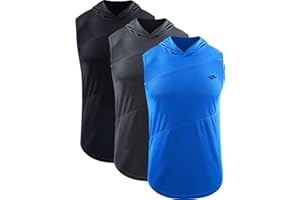 Cadmus Mens Muscle Vest Sleeveless Top for Gym Running Fitness Shirts with Hooded