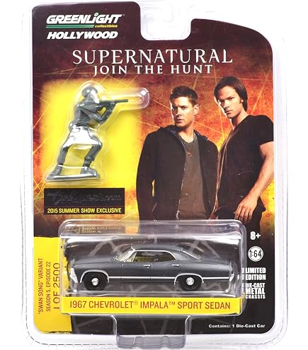 Maqueta AMT Ertl – Chevrolet Impala 1967 'Cazador Nocturno' De Supernatural, Escala 1:25, 4 Puertas