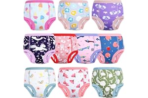 MOEMOE BABY Töpfchen Trainingshose, 10 Stück Baumwolle Töpfchen Trainingshose Kinder Trainer Töpfchentraining Unterhosen für Jungen Mädchen, Rosa, 3 Jahre