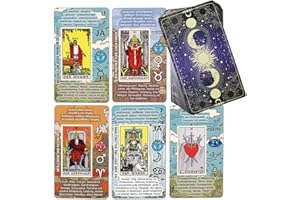 TAROTIKA Tarotkarten Deutsch – Tarot Karten für Anfänger mit Bedeutungen auf den Karten – Ja oder Nein, Astrologie, Planeten und Chakren – Kein Handbuch erforderlich (Deutsch)