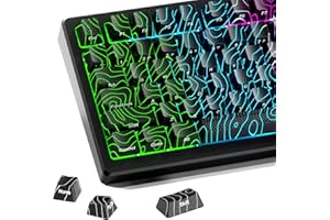 HITIME XVX Shine Through Tastenkappen mit IMD Tech, benutzerdefinierte topografische Tastenkappen 60, 75, 100 Prozent, Schwarze Tastenkappen, Set Linien, Hintergrundbeleuchtung, OEM-Profilseite