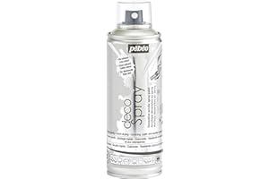 PEBEO - Peinture Acrylique en Spray - Pour la Décoration Multi Supports en Intérieur et Extérieur - Base Eau, Faible Odeur - 200 ml - Finition Nacré - Coloris Argent Nacré