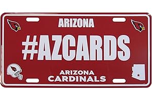 SISKIYOU NFL Arizona Cardinals Hashtag License Plate