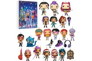 GÉNÉRIQUE Calendrier de l'Avent KKPop H-Hunters 2025, Figurines Collectibles, 24 Jours Cadeaux pour Garçons Filles Adolescents 24PC Figurines Calendrier, Décoration de Noël