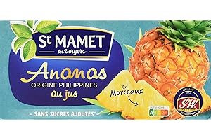 St MAMET les Vergers - Les Fruits en morceaux - Les exotiques - Ananas Origine Thaïlande - En Morceaux