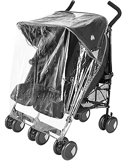 cosatto double stroller rain cover