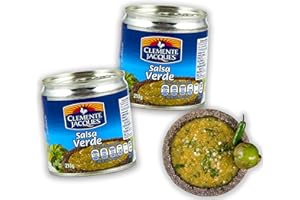 ‎MEXHAUS Salsa Verde Clemente Jacques - Grüne Soße aus Mexiko je 210g (Pack von 2), Grüne Sauce aus Tomatillo Verde