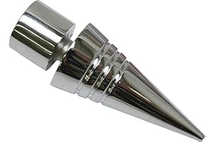 Gardinia Terminali per aste per Tende, 2 x Terminali a Punta sfaccettata, Serie Chicago