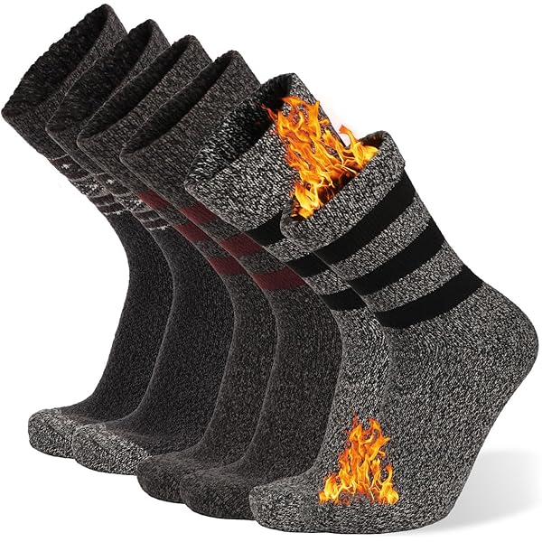 Thermo Socken Herren 12 Paar CAT Thermo Arbeitssocken - Warme Winter Socken Für Herren, Wärmend & Strapazierfähig Thermosocken Herren