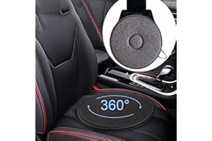 SUQ Auto Cuscino rotante, 360 gradi Auto Cuscino girevole, Sedia Cuscino Seat, Memory Foam Mat Cuscino, Cerchio Portatile Pad Rilievo Pad per Auto Casa, Veicolo SUV Auto Accessori (Grigio)