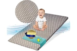‎BEST FOR KIDS Best For Kids - Kindermatratze | klappbare Kindermatratze | Babybettmatratze | Kinder Rollmatratze | Reisebett-Schaumstoffmatratze | Kinderbettmatratze mit Mikrofaserbezug (Grau)