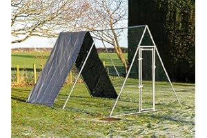 Alphapet Large Heavy Duty Walk In Chicken Run Coop Galvanised Steel Cage suitable for Pets Hens Rabbit Dogs Ducks Chickens Poultry in 2 Sizes (2.5m x 3m | 2.5m x 4m) (2.5m x 3m (With standard cover))