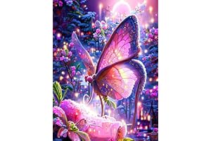 SMYJDMM Diamond Painting, Diamant Painting Schmetterling Bilder, DIY diamond painting schmetterlinge Kits Erwachsene Full Malen nach Zahlen, für Wohnzimmer Schlafzimmer Büro Wand Décor 30x40cm