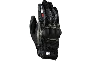 Furygan TD12 Gants de moto Homme - Paume 100% Cuir de chèvre - Gants d'été - Bonne ventilation - Protection Métacarpes D3O - Tailles différentes