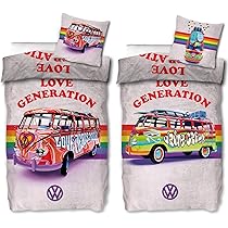 VW Volkswagen Bulli beddengoed Love Generation 135 cm x 200 cm 80 cm x 80 cm 100% katoen renforcé-Linon-kwaliteit Camper VW-bus LGBTQ Rainbow Retro 2 motieven omkeerbaar beddengoed ritssluiting 184 VW Volkswagen Bulli beddengoed Love Generation 135 cm x 200 cm 80 cm x 80 cm 100% katoen renforcé-Linon-kwaliteit Camper VW-bus LGBTQ Rainbow Retro 2 motieven omkeerbaar beddengoed ritssluiting 184