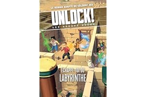 Rageot - Asmodee - Unlock! Escape Geeks Tome 5 : Échappe-toi du labyrinthe - Jeux de société - Jeux famille - Roman à énigmes - Escape game - A partir de 10 ans - Verion française
