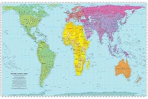 Peters World Map: Folded
